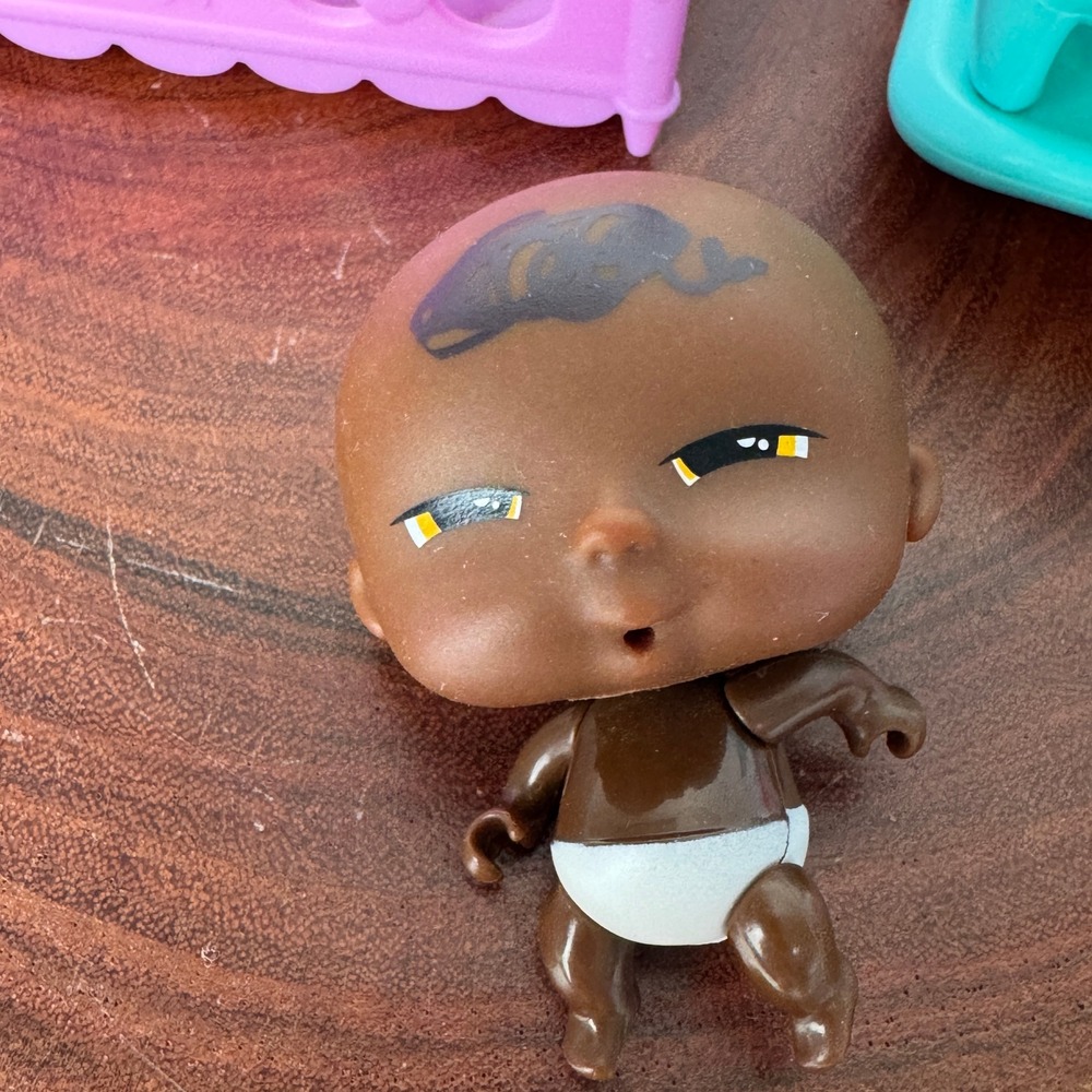 Baby Born Surprise Mini Doll Set MGA Purple Crib Teal Unicorn Rocker 918537C3 - Picture 4 of 7
